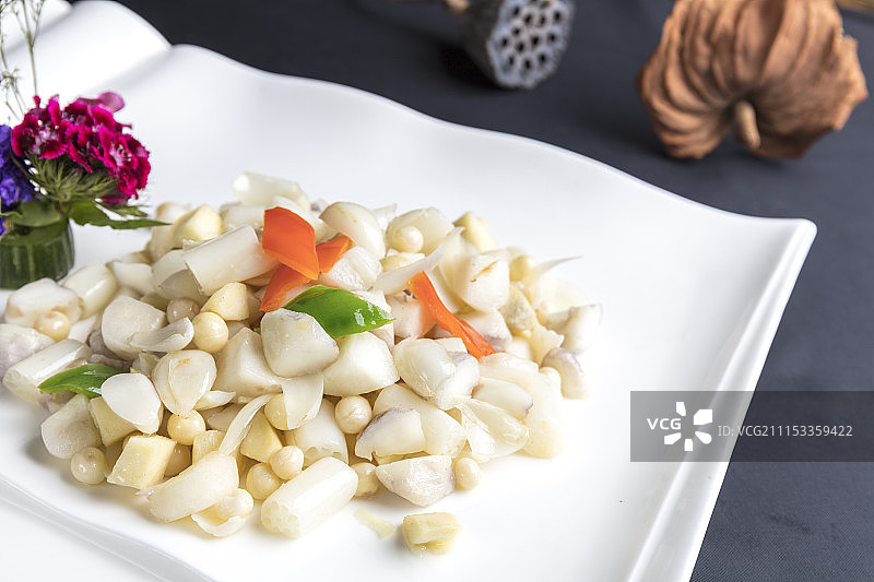 百合白果山药图片素材