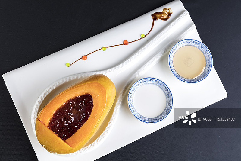 木瓜炖桃胶图片素材