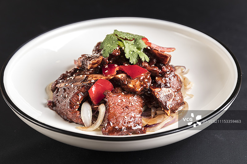 黑椒牛仔粒图片素材