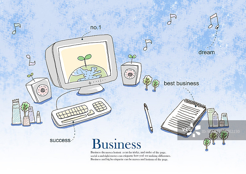 商务主题概念插画图片素材