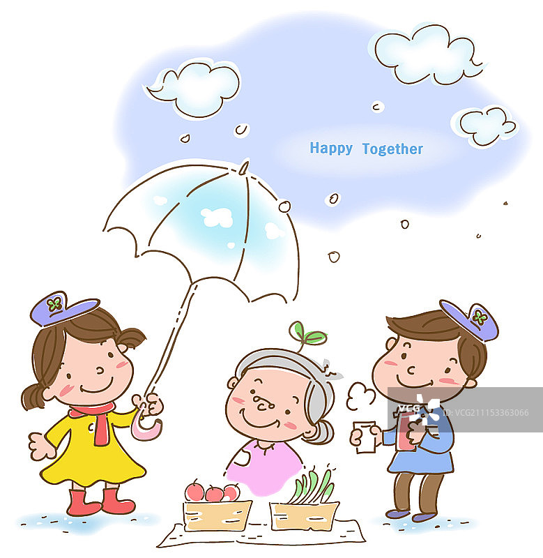 社会支持和福利概念插图图片素材