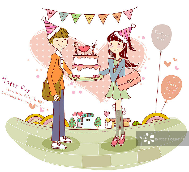 相爱的年轻夫妇共度时光图片素材