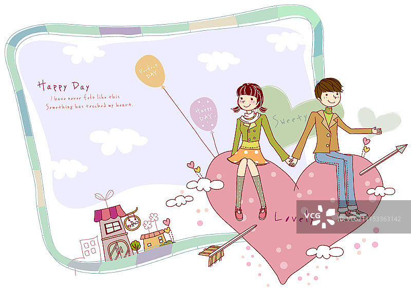 相爱的年轻夫妇共度时光图片素材