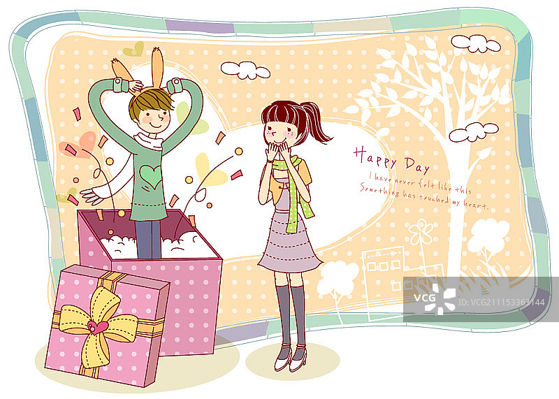 相爱的年轻夫妇共度时光图片素材