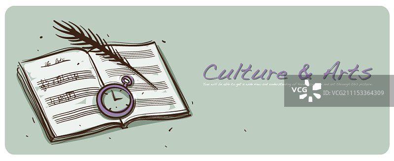 文化艺术概念背景插画图片素材