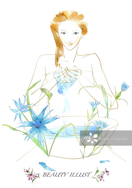 美丽插画图片素材