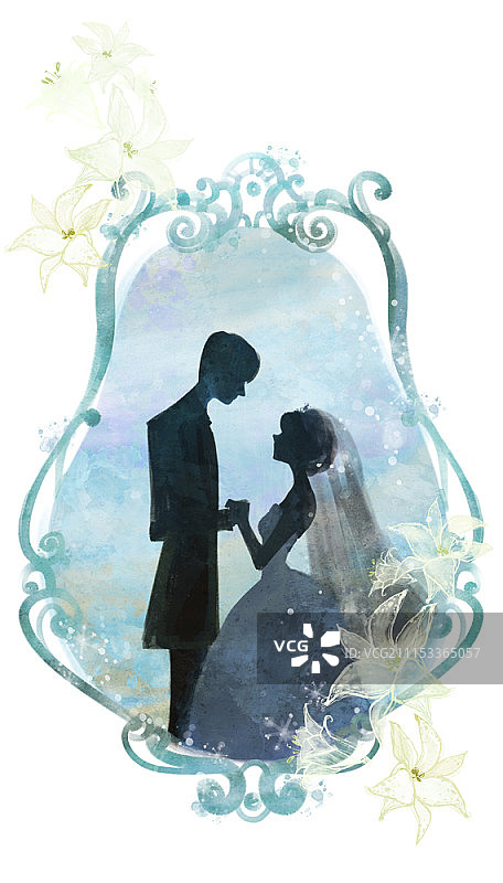 婚礼插画图片素材