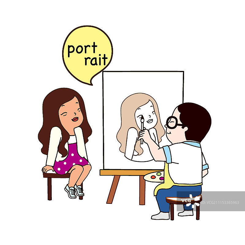 卡通人物生活方式矢量插画图片素材