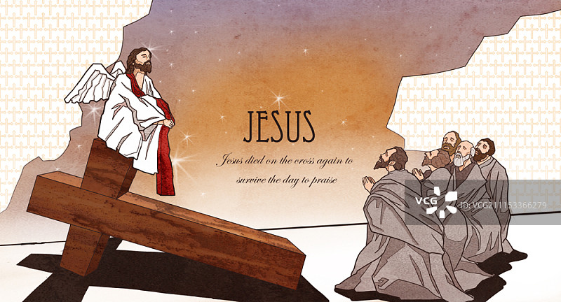 基督教插画图片素材