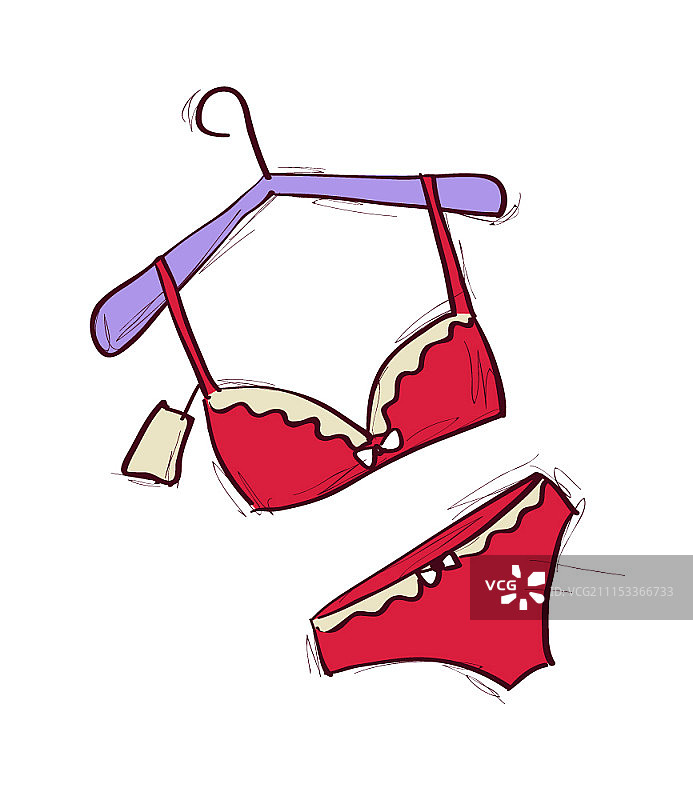 物体在白色背景上的矢量插图图片素材