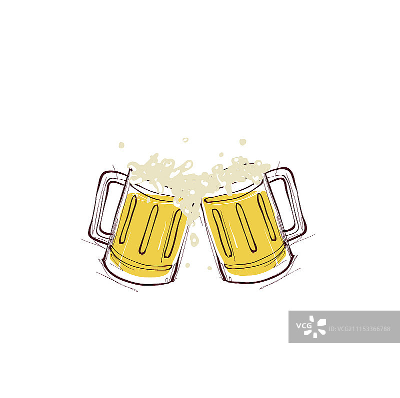 物体在白色背景上的矢量插图图片素材