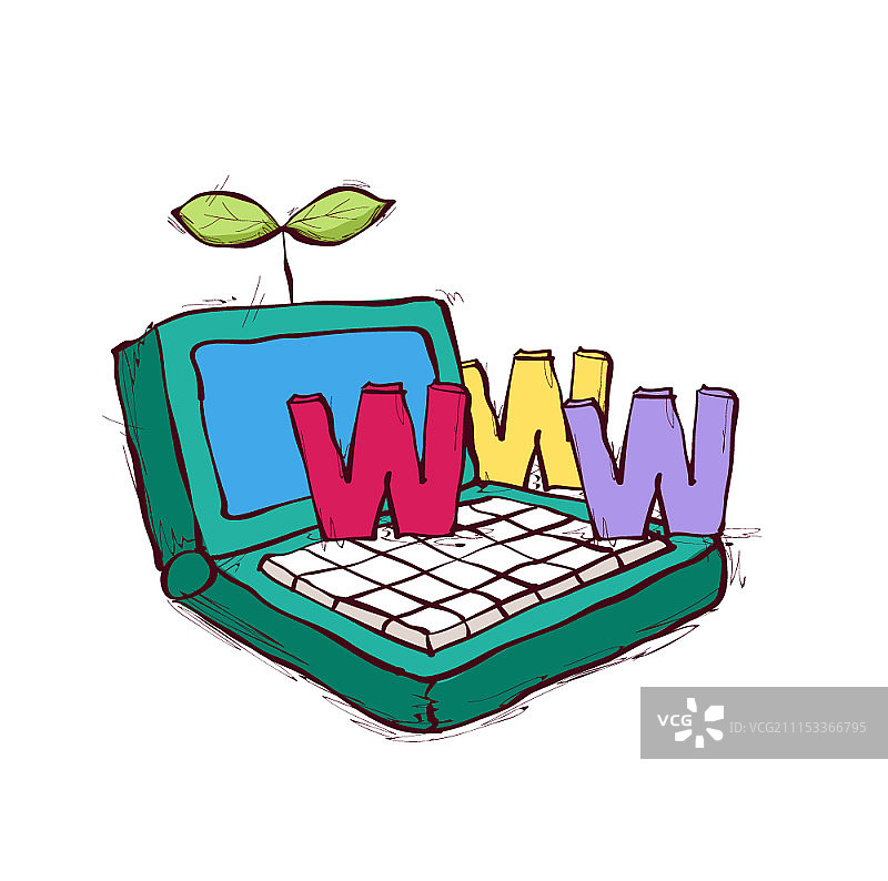 物体在白色背景上的矢量插图图片素材