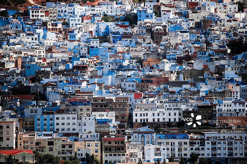 蓝色之城舍夫沙万图片素材