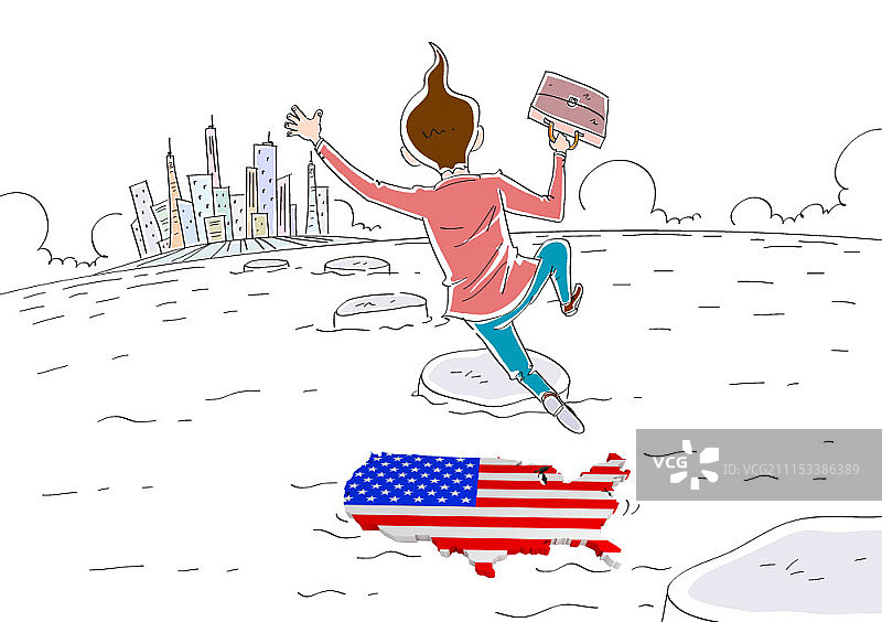 商业概念插画数字合成图片素材