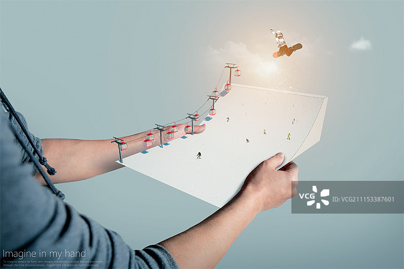 冬季概念合成图像图片素材