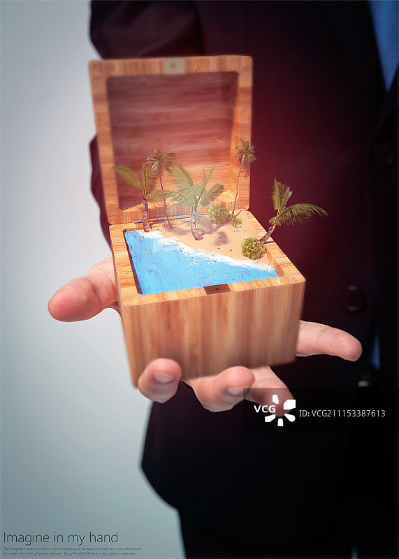 夏季概念合成图像图片素材