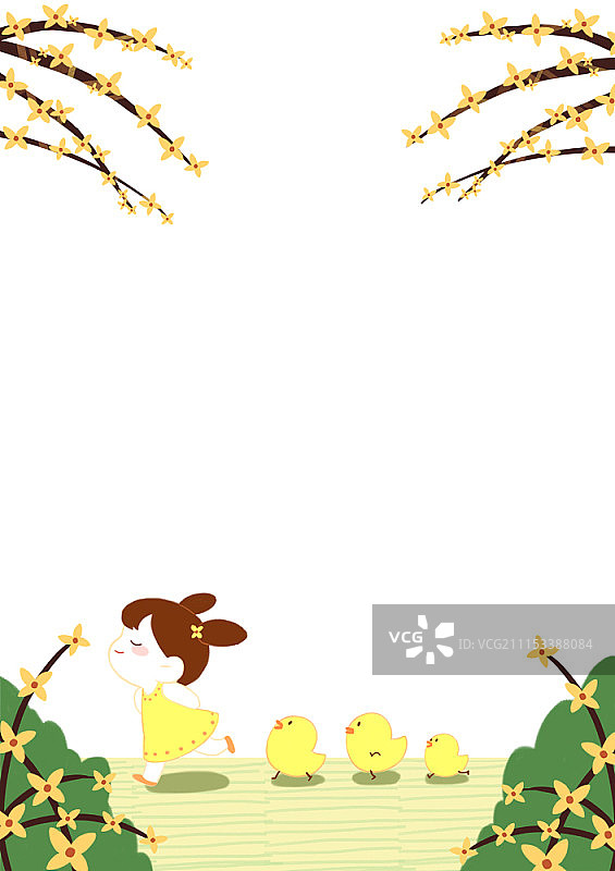 春季插画图片素材