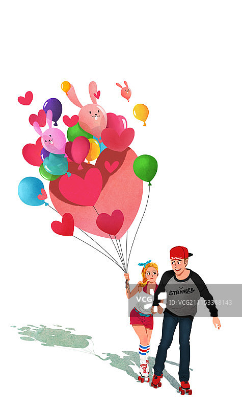 相爱的男人和女人图片素材