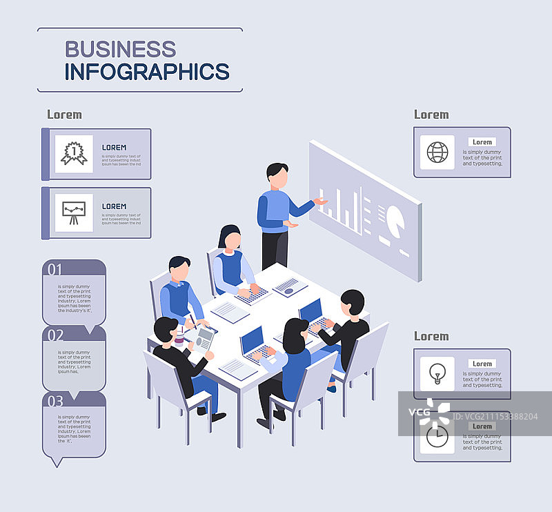 商业信息图表图片素材