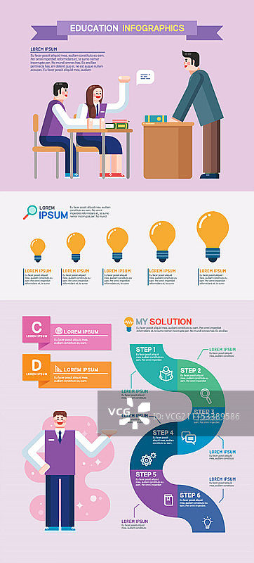 教育信息图图片素材