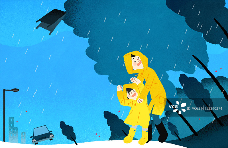 雨季插画图片素材
