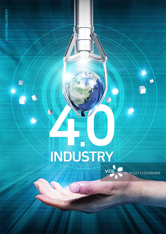 第四次工业革命合成图像图片素材