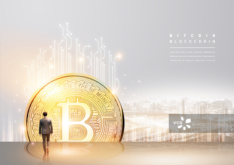 比特币主题合成图像图片素材