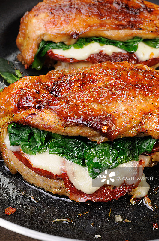 酿馅鸡胸肉图片素材