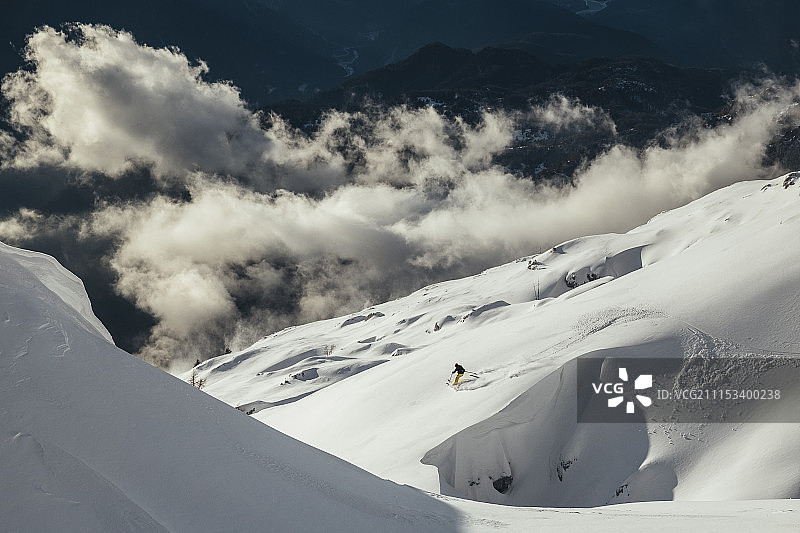 空中滑雪图片素材