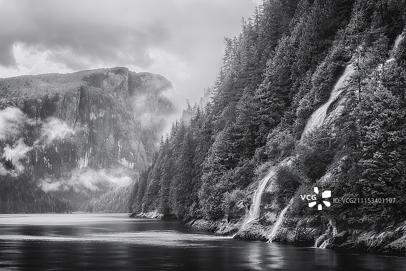 雾气峡湾国家纪念地图片素材