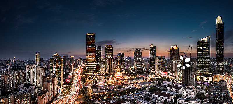 上海城市风光全景图片素材