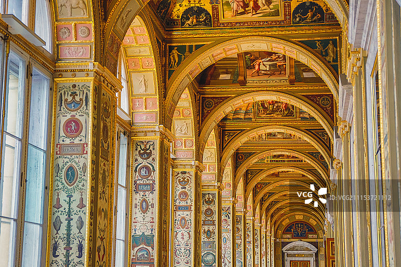 圣彼得堡冬宫的拉斐尔长廊， St. Petersburg图片素材