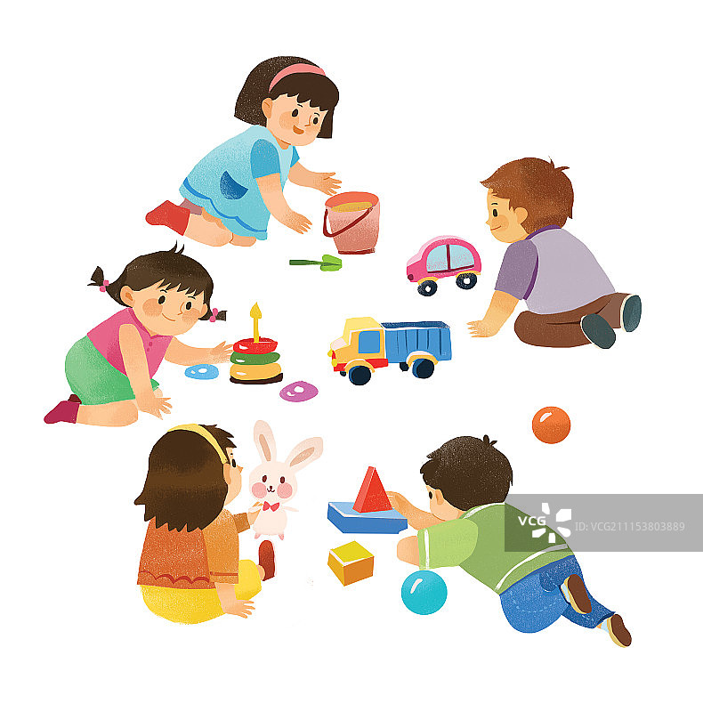 儿童节插画4图片素材
