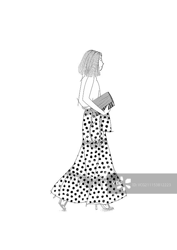 波点搭配图片素材