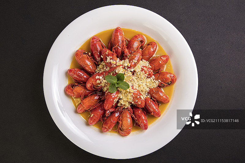 蒜香小龙虾图片素材