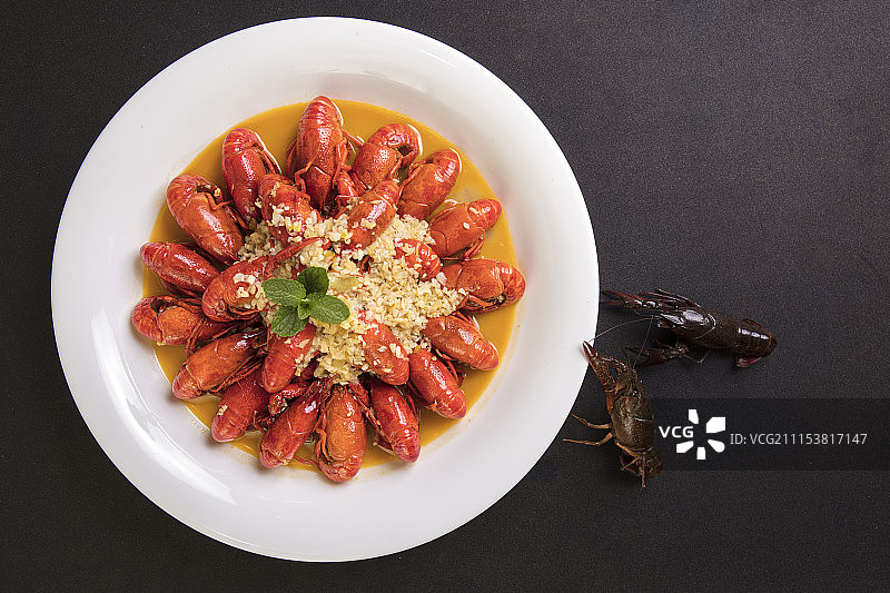 蒜香小龙虾图片素材