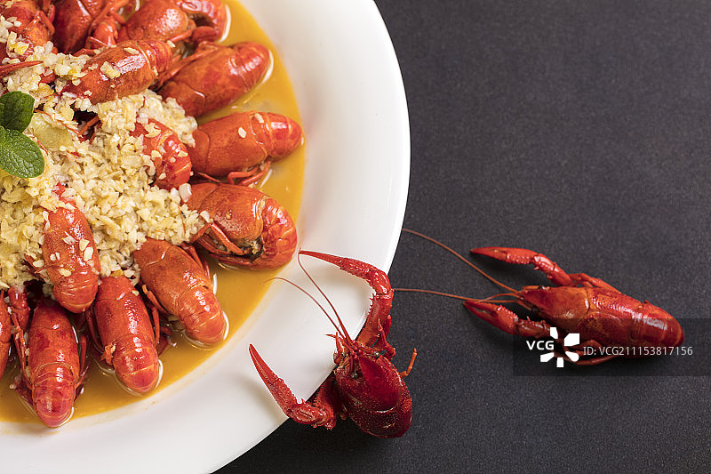 蒜香小龙虾图片素材