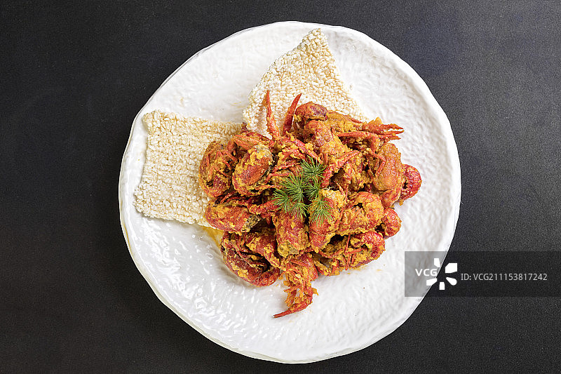 咸蛋黄小龙虾图片素材