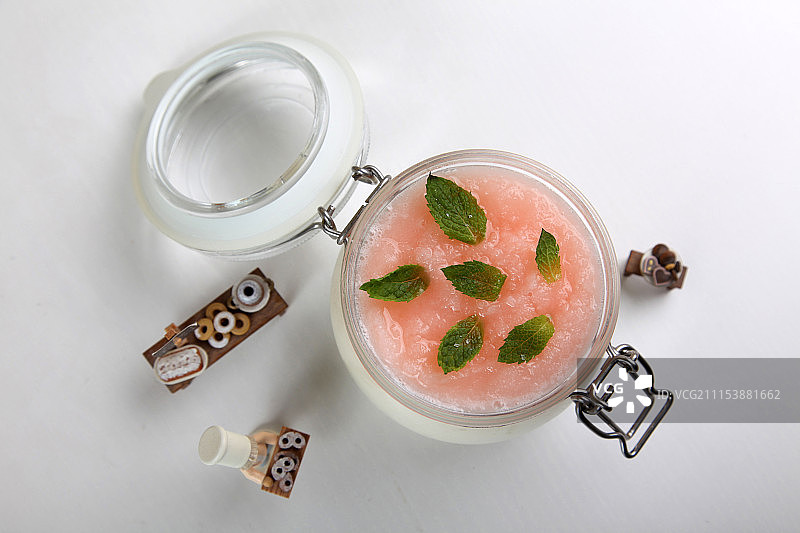 椰汁奶酪布丁图片素材