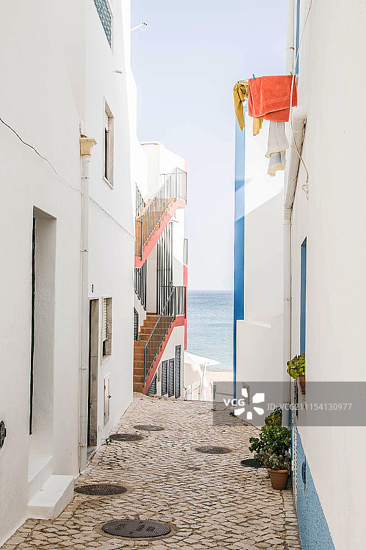 葡萄牙萨莱马的街道图片素材