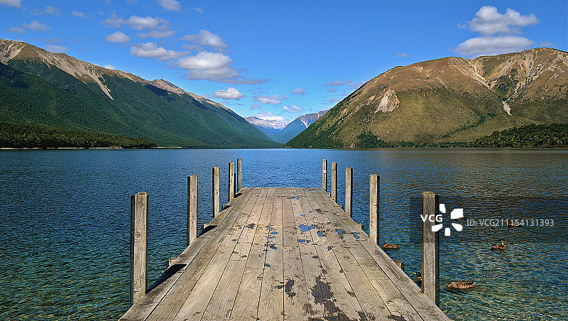 新西兰罗托伊蒂湖图片素材