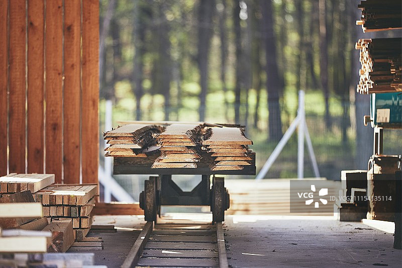锯木厂的木板图片素材