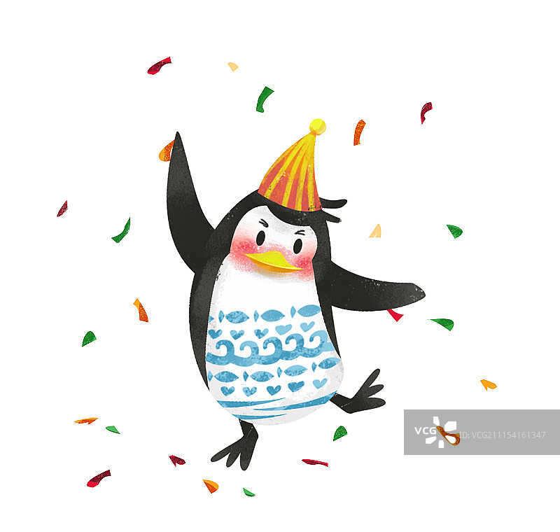 欢乐的小企鹅图片素材