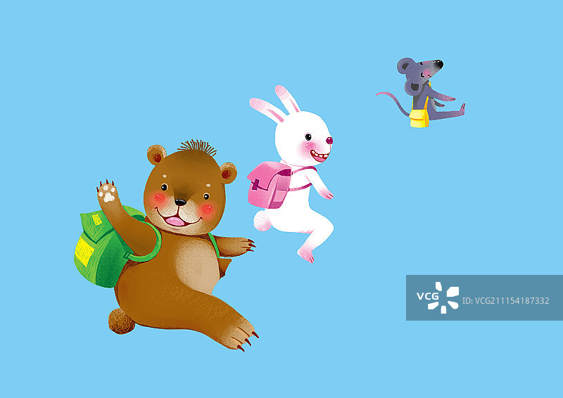 背景分离动物系列组图共3000多幅-熊兔鼠图片素材