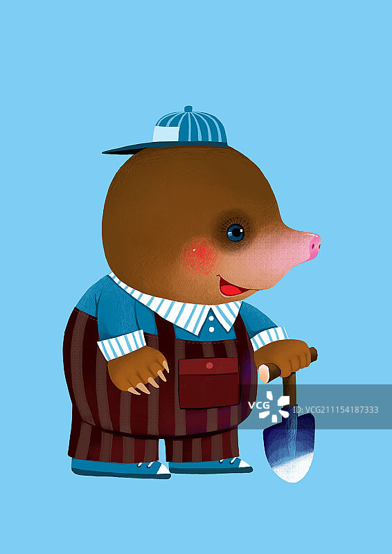 背景分离动物系列组图共3000多幅-小鼹鼠的铲子图片素材