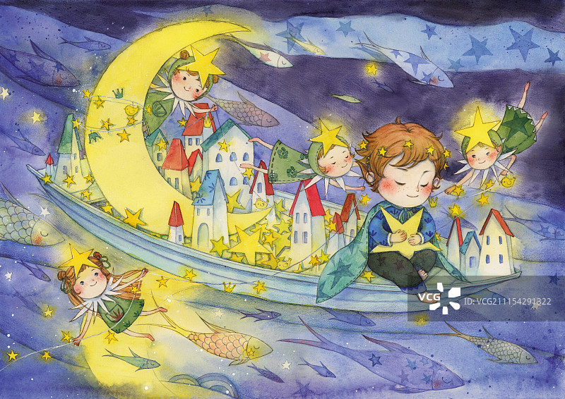 月亮春图片素材