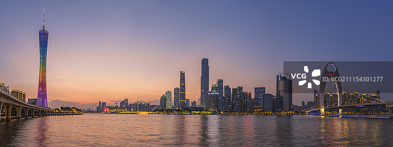 广州大桥珠江新城猎德大桥景观图片素材
