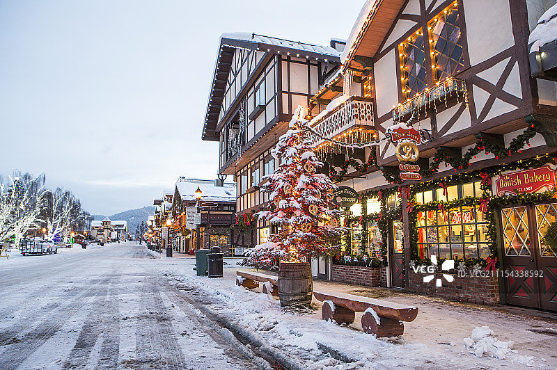 道路,西雅图,美国,北美洲,利文沃斯图片素材