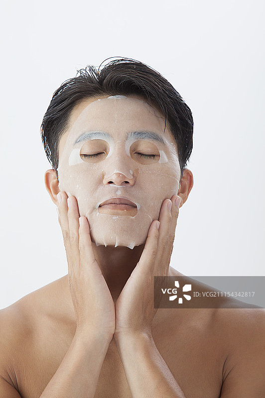 面膜,男士美容图片素材