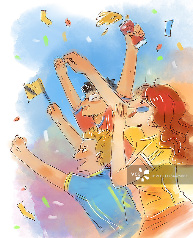 呐喊加油2图片素材